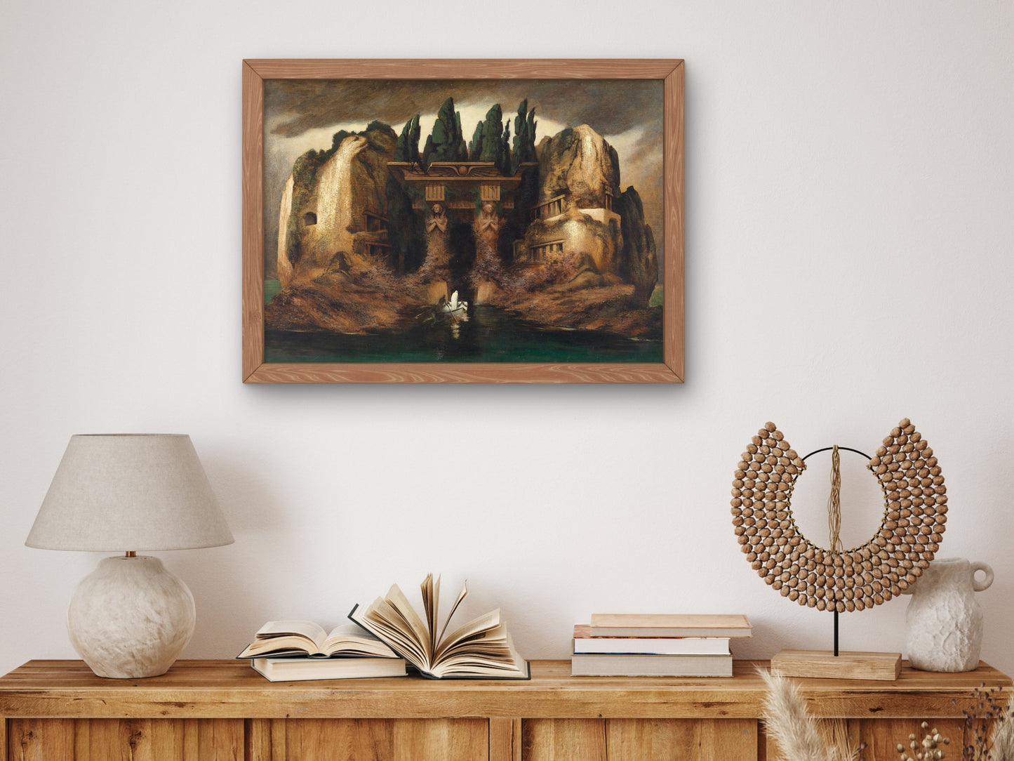 Dead Island by Karl Wilhelm Diefenbach 1905, Wall Art Print, Fine Art Reproduction, Museum Quality Decor, Poster