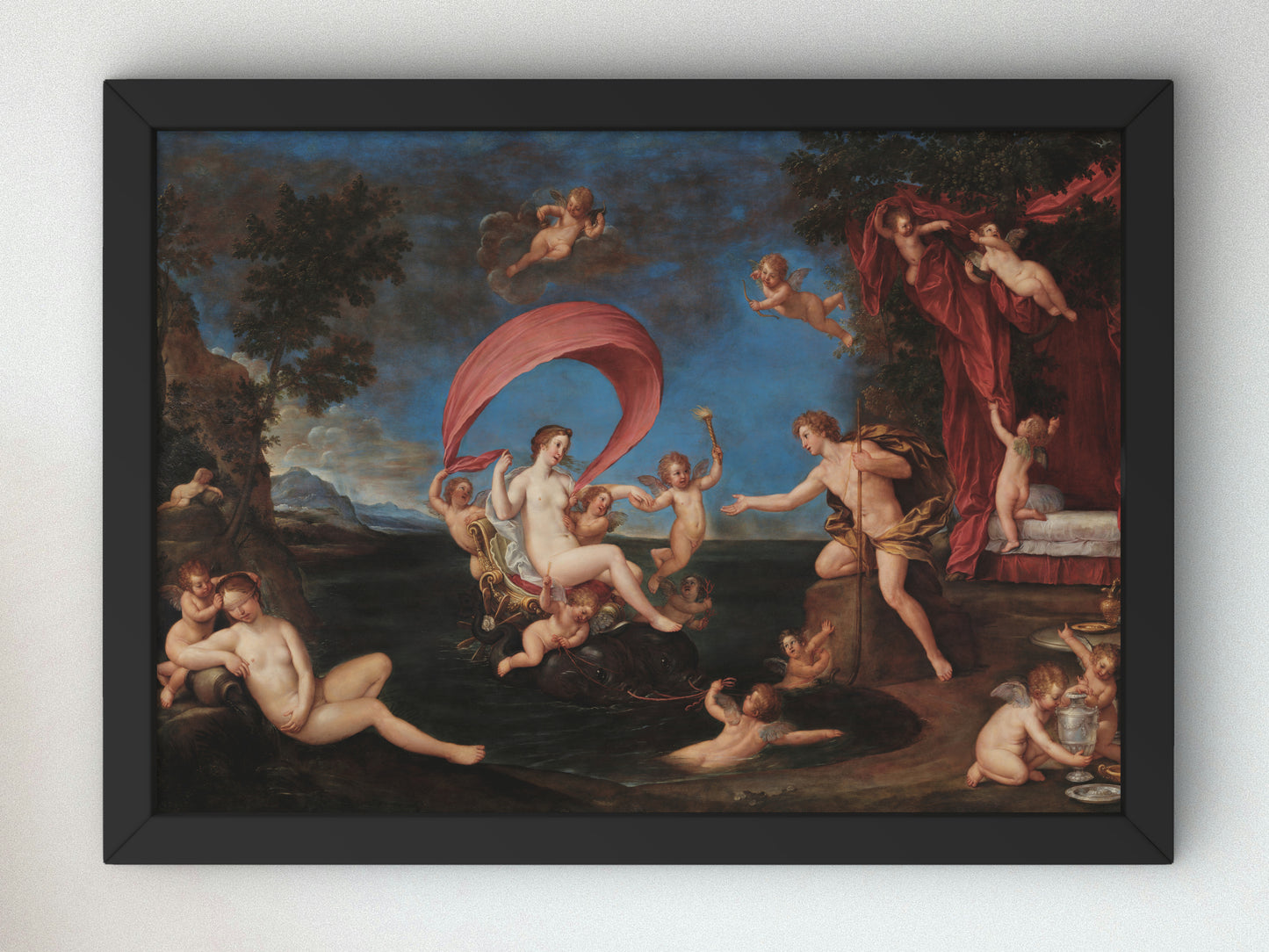 The Marriage of Peleus and Thetis by Francesco Albani, Wall Art Print, Fine Art Reproduction, Museum Quality Decor, Poster