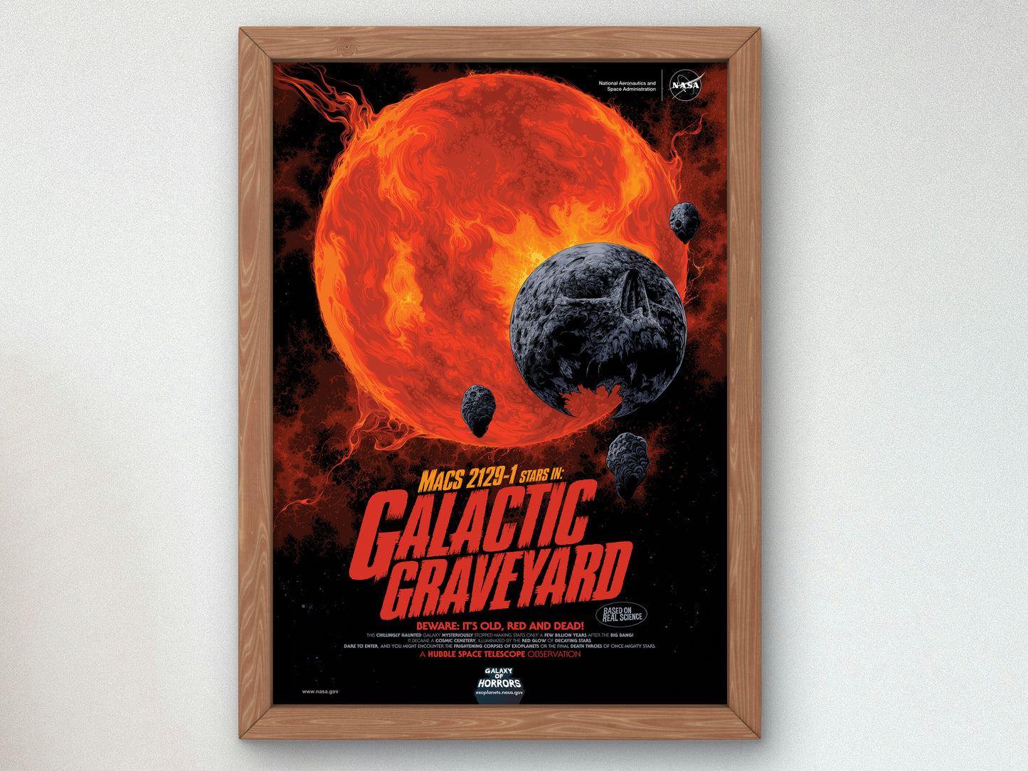 Galactic Graveyard by NASA 2020, Wall Art Print, Fine Art Reproduction, Museum Quality Decor, Poster