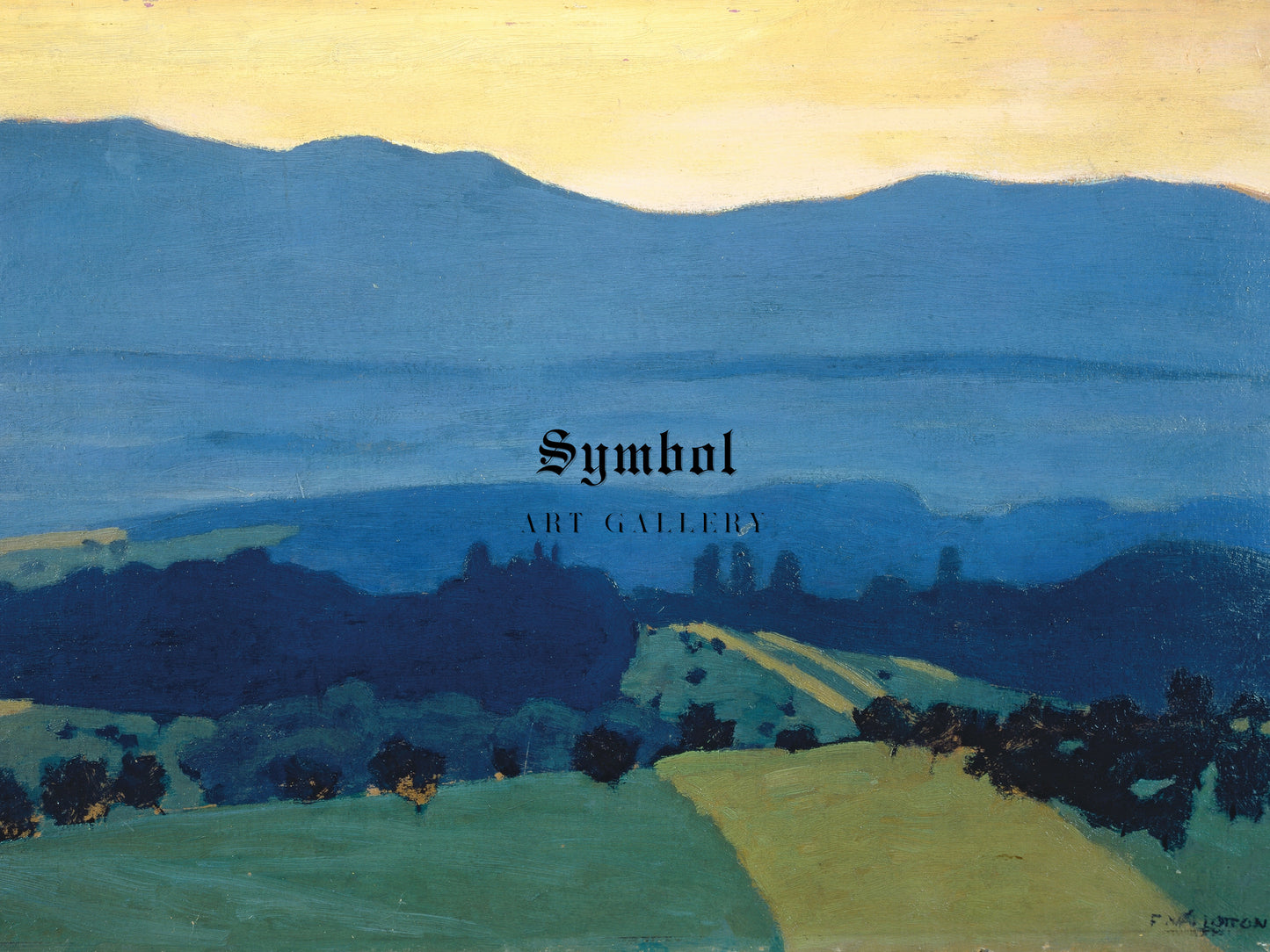 Landscape in the Jura Mountains near Romanel by Félix Vallotton 1900, Wall Art Print, Fine Art Reproduction, Museum Quality Decor, Poster