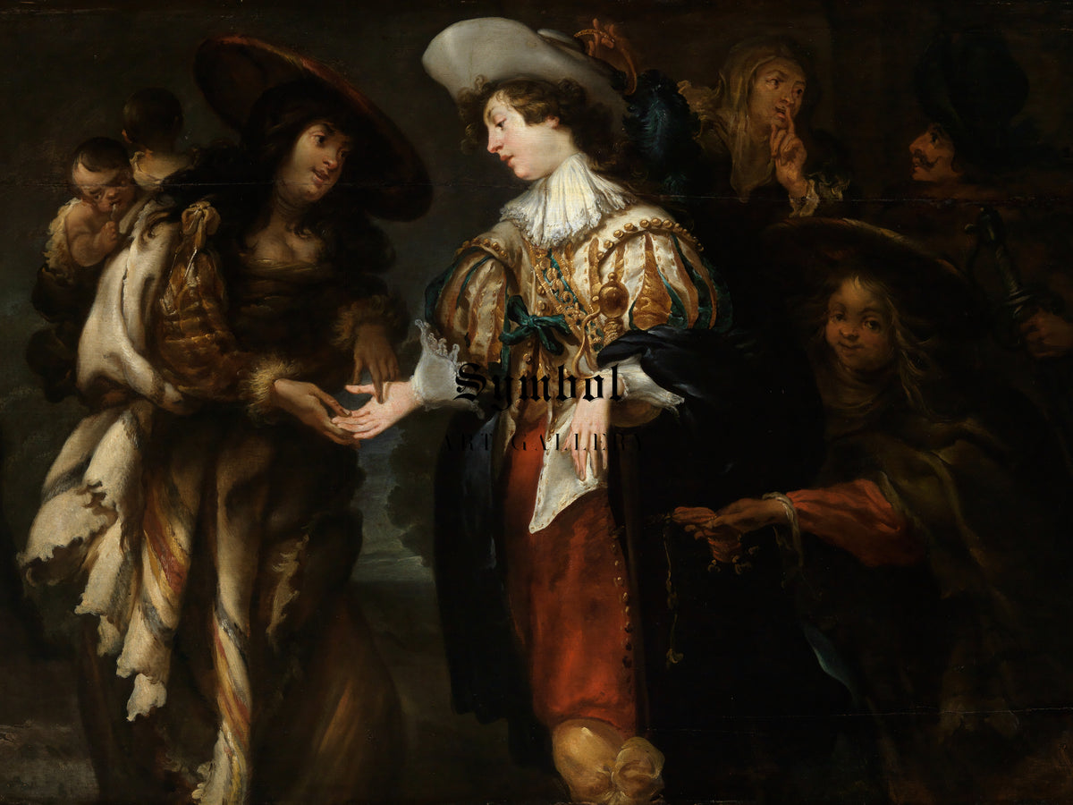 The Fortune Teller by Jan Cossiers 1635, Wall Art Print, Fine Art Reproduction, Museum Quality Decor, Poster