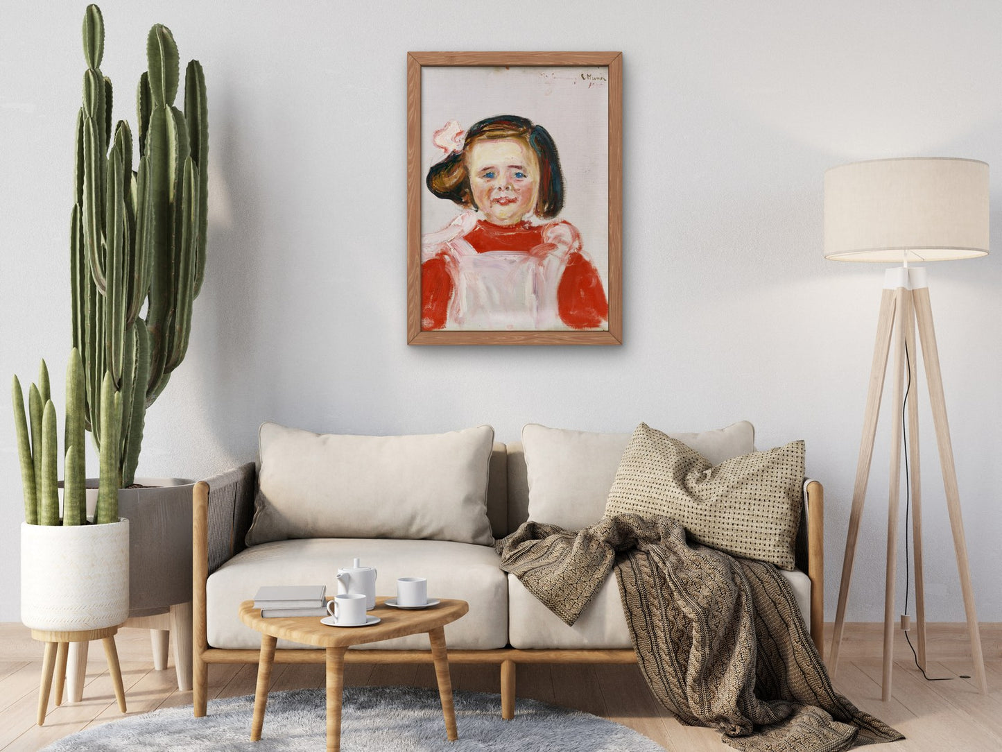 Portrait of a Girl by Edvard Munch 1905, Wall Art Print, Fine Art Reproduction, Museum Quality Decor, Poster