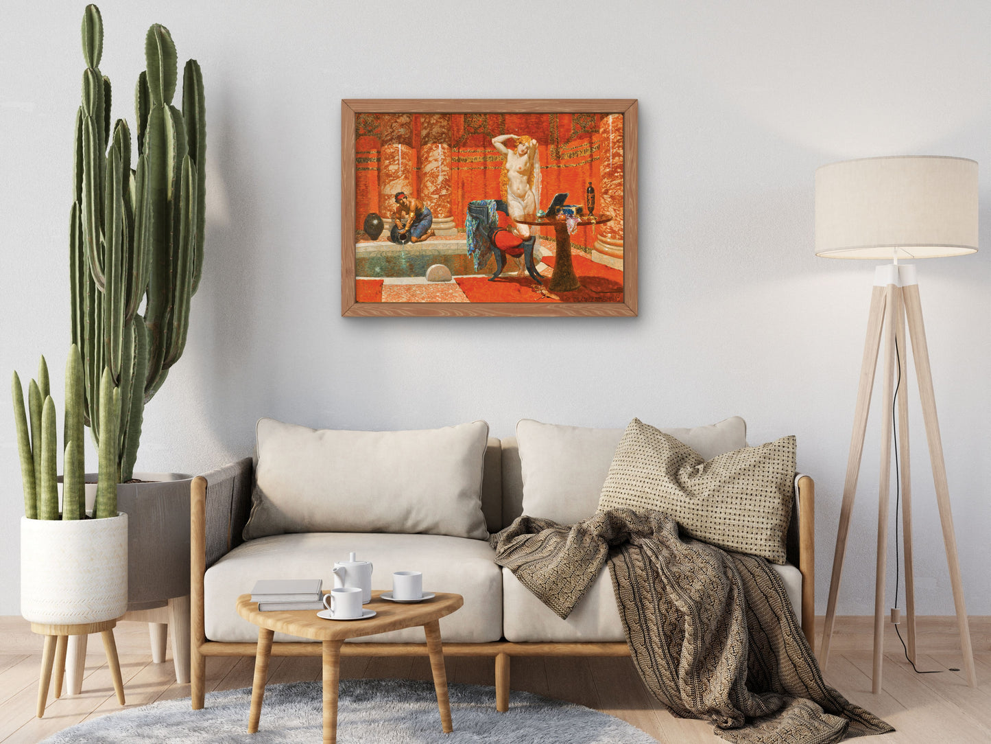 Admiration Pompeian Bath by Alexander Rothaug, Wall Art Print, Fine Art Reproduction, Museum Quality Decor, Poster