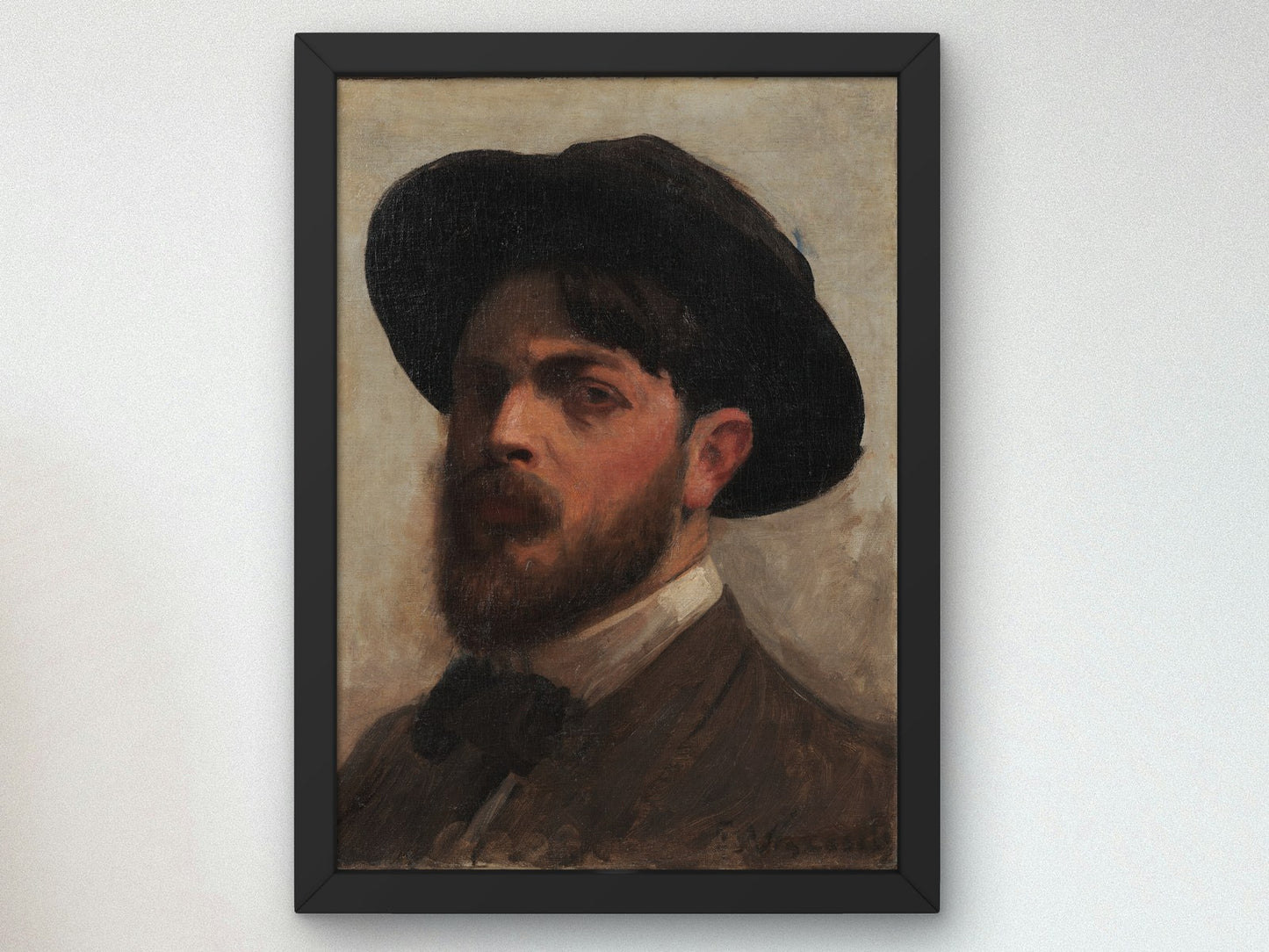 Self Portrait by Eliseu Visconti 1910, Wall Art Print, Fine Art Reproduction, Museum Quality Decor, Poster