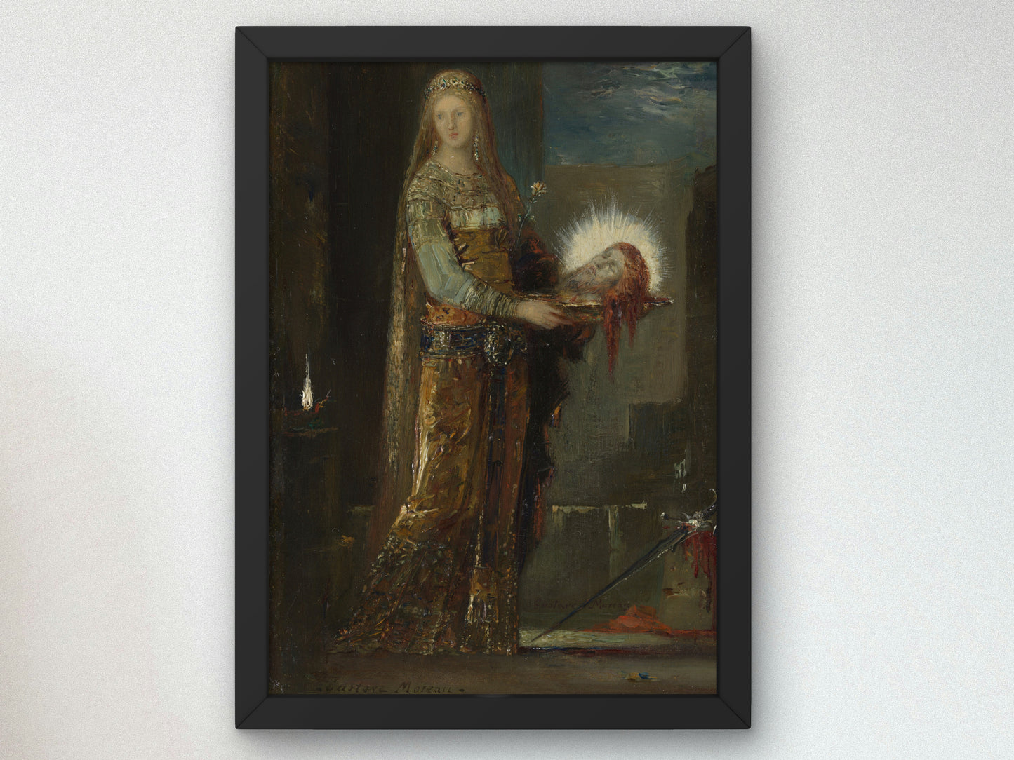 Salome with the Head of John the Baptist by Gustave Moreau 1876, Wall Art Print, Fine Art Reproduction, Museum Quality Decor, Poster