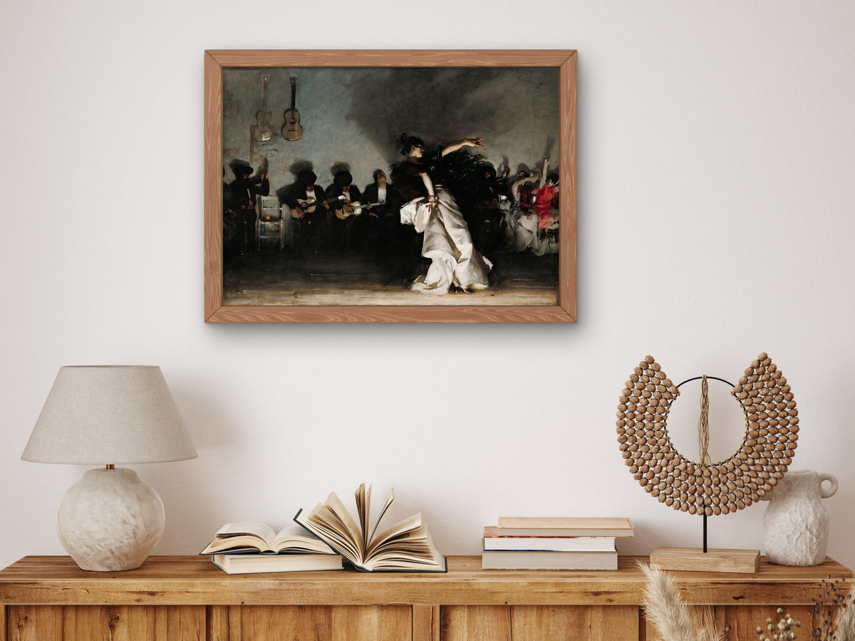 El Jaleo by John Singer Sargent 1882, Wall Art Print, Fine Art Reproduction, Museum Quality Decor, Poster