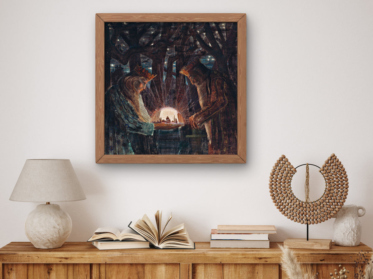 Fairy Tale by Mikalojus Konstantinas Čiurlionis 1909, Wall Art Print, Fine Art Reproduction, Museum Quality Decor, Poster