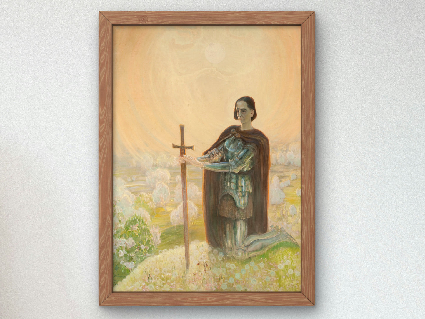 Prayer at the Battlefield by Kazimierz Stabrowski 1915, Wall Art Print, Fine Art Reproduction, Museum Quality Decor, Poster