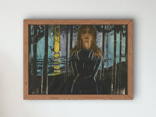 The Voice by Edvard Munch 1896, Wall Art Print, Fine Art Reproduction, Museum Quality Decor, Poster
