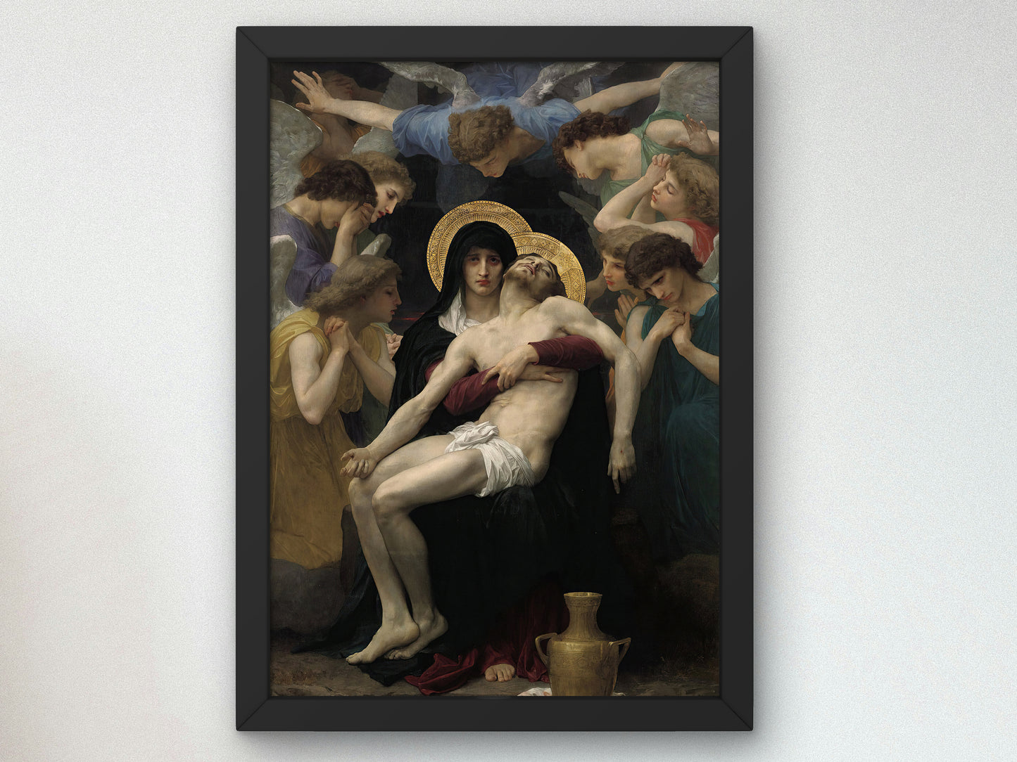 Pieta by William Bouguereau 1876, Wall Art Print, Fine Art Reproduction, Museum Quality Decor, Poster