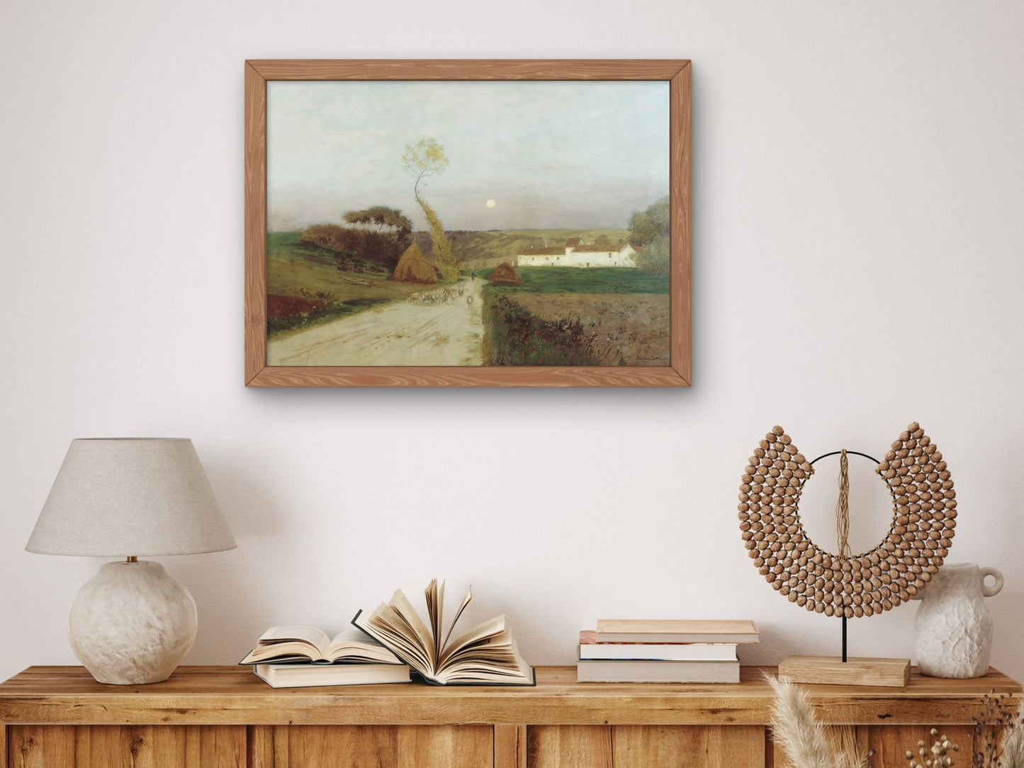 Moonrise by Eugen Jettel 1896, Wall Art Print, Fine Art Reproduction, Museum Quality Decor, Poster