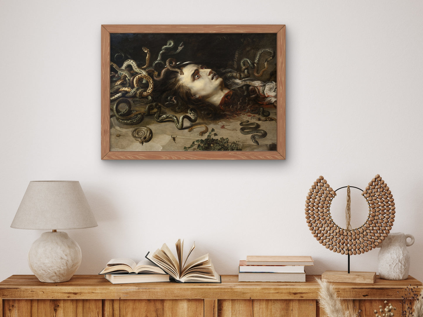 Head of Medusa by Peter Paul Rubens 1617, Wall Art Print, Fine Art Reproduction, Museum Quality Decor, Poster