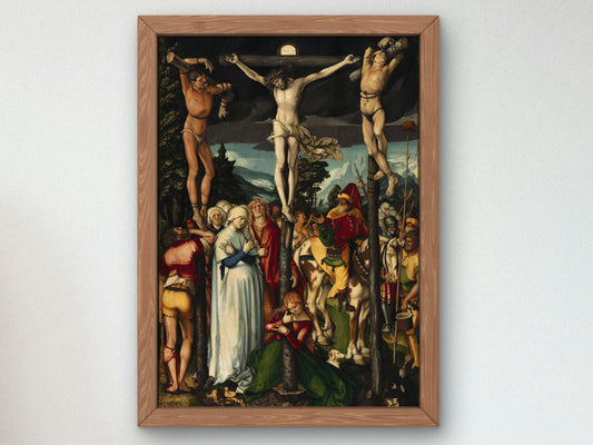 The Crucifixion of Christ by Hans Baldung 1512, Wall Art Print, Fine Art Reproduction, Museum Quality Decor, Poster