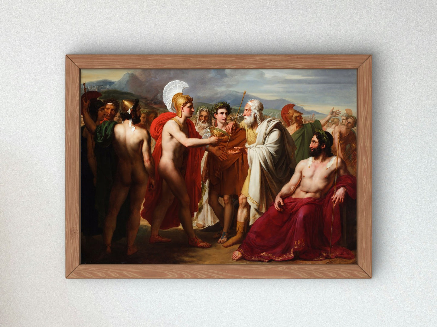 Achilles Presenting the Prize of Wisdom to Nestor During the Funeral Games by Charles Philippe Larivière 1820, Wall Art Print