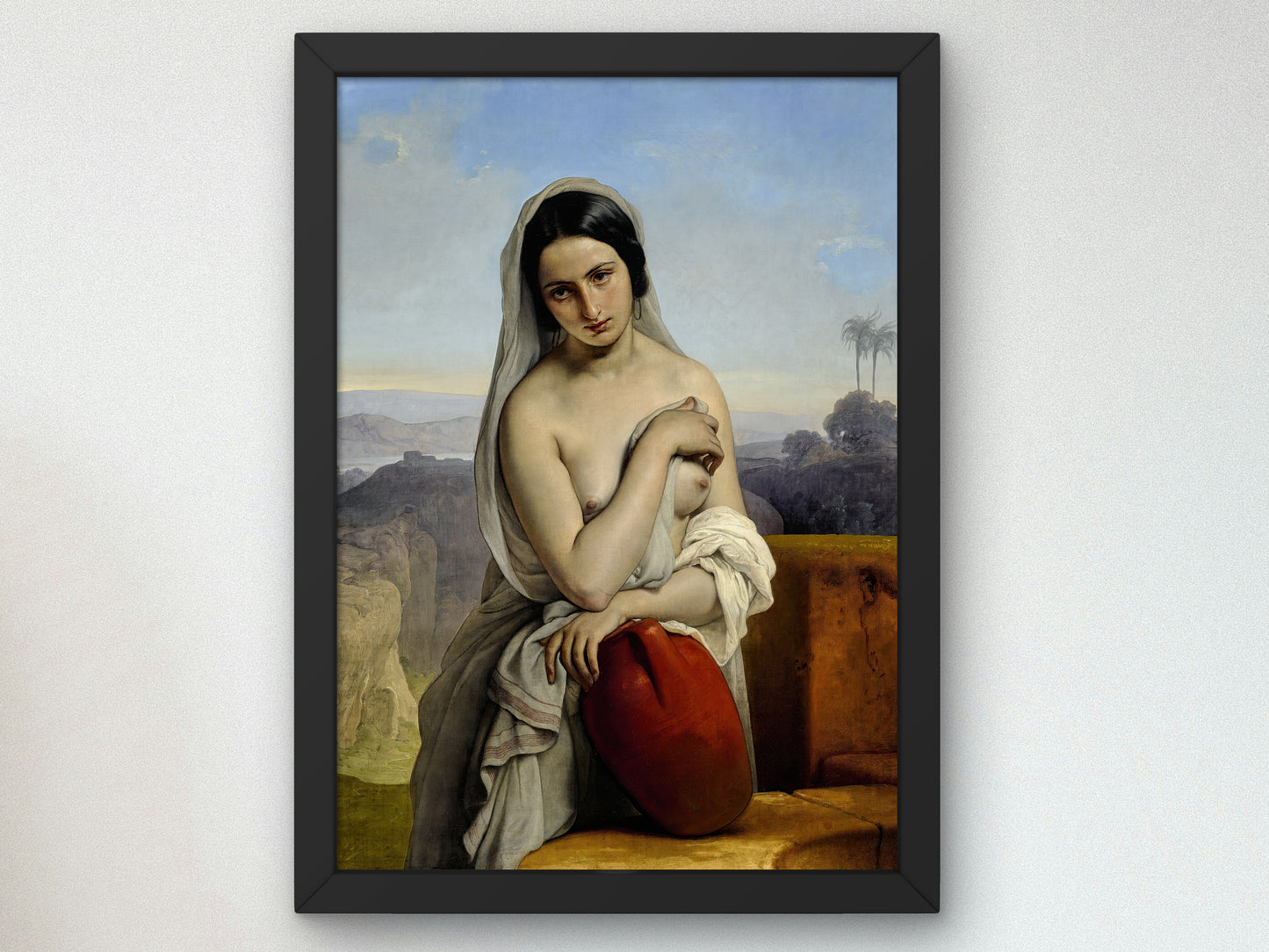 Rebecca at the Well by Francesco Hayez 1833, Wall Art Print, Fine Art Reproduction, Museum Quality Decor, Poster