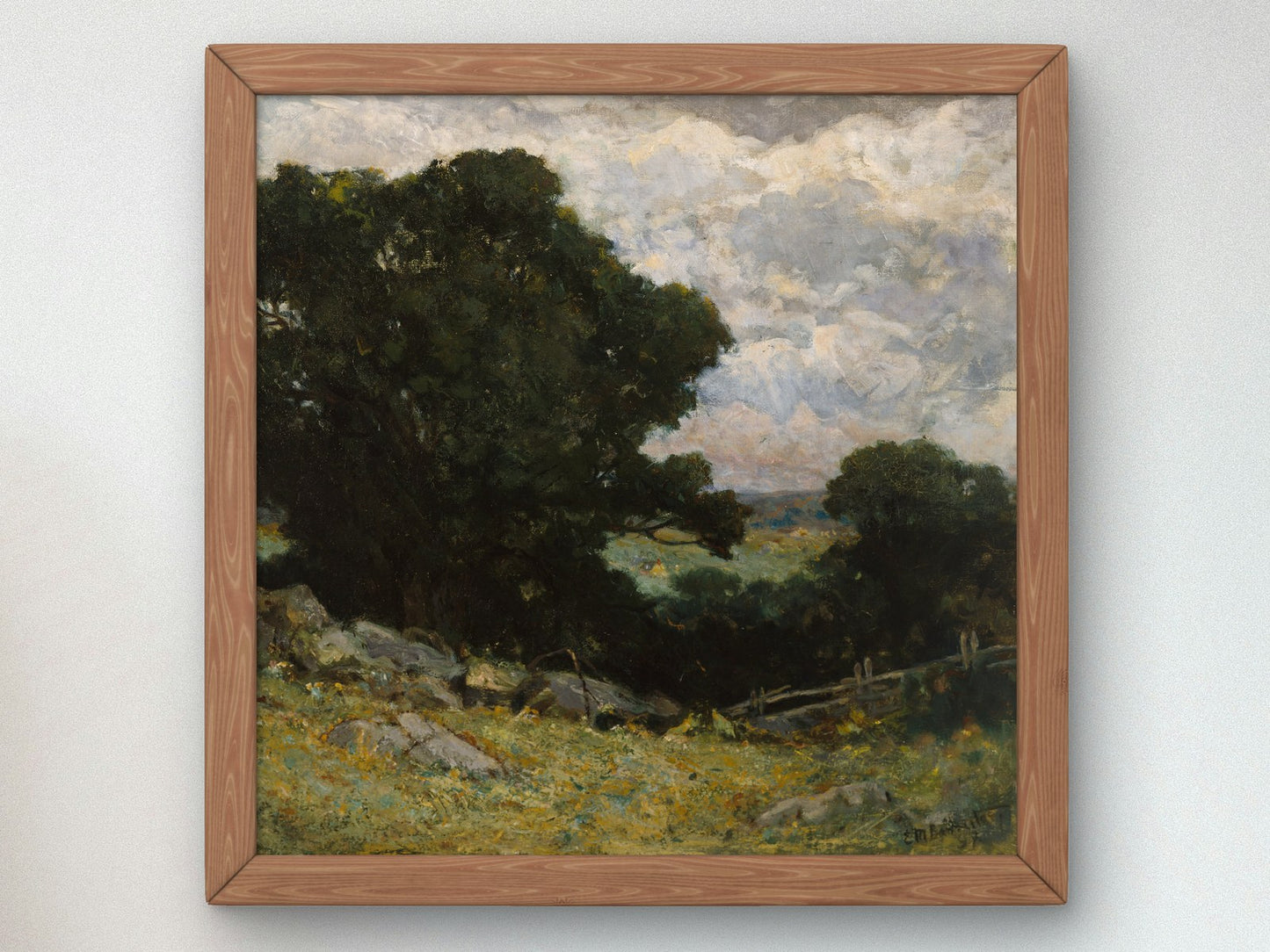 Landscape by Edward Mitchell Bannister 1897, Wall Art Print, Fine Art Reproduction, Museum Quality Decor, Poster