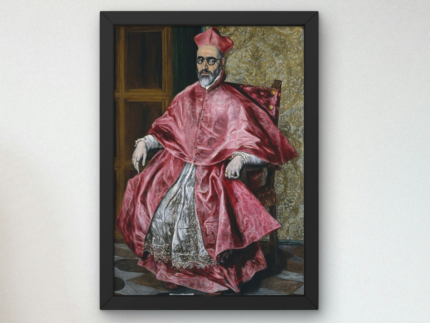 Cardinal Fernando Nino de Guevara by El Greco 1600, Wall Art Print, Fine Art Reproduction, Museum Quality Decor, Poster