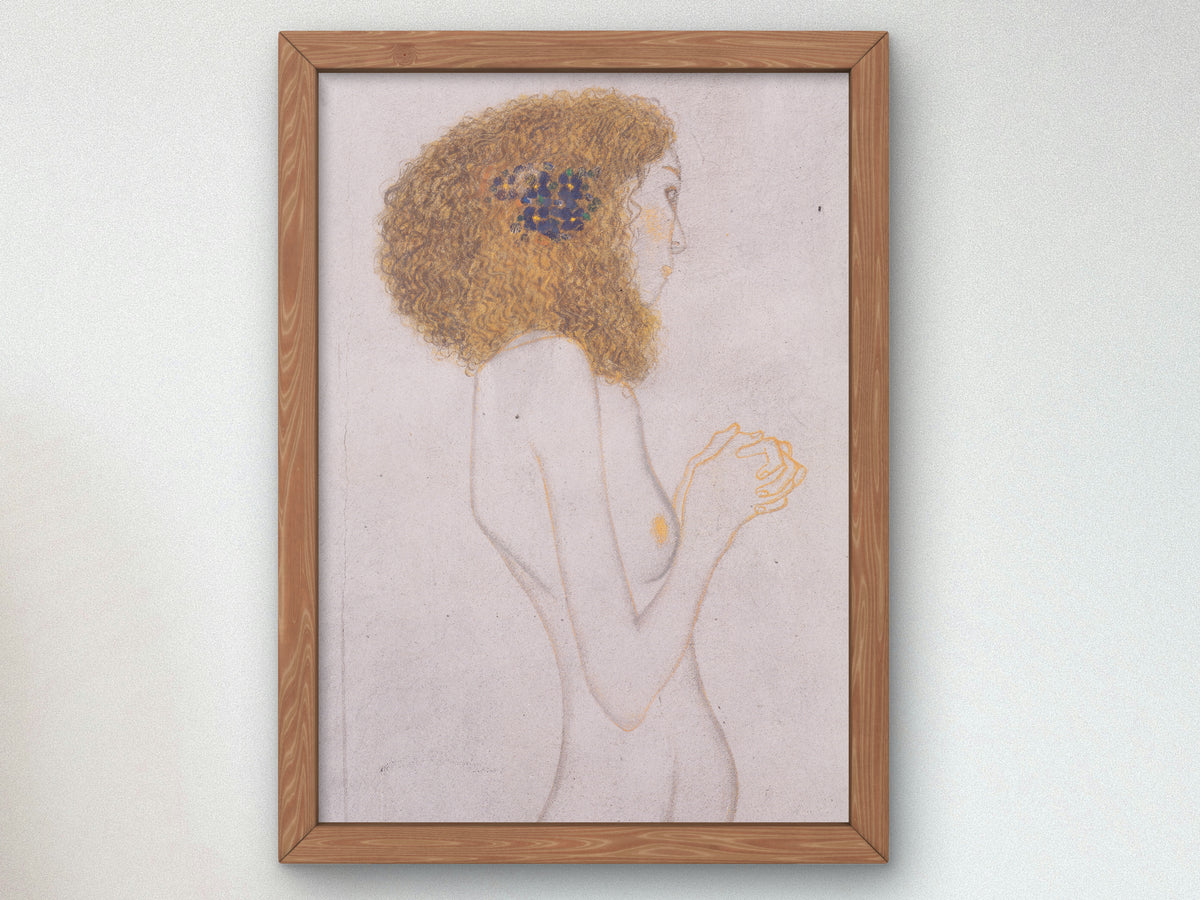 The Sufferings of Weak Humanity by Gustav Klimt 1902, Wall Art Print, Fine Art Reproduction, Museum Quality Decor, Poster