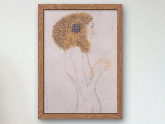 The Sufferings of Weak Humanity by Gustav Klimt 1902, Wall Art Print, Fine Art Reproduction, Museum Quality Decor, Poster