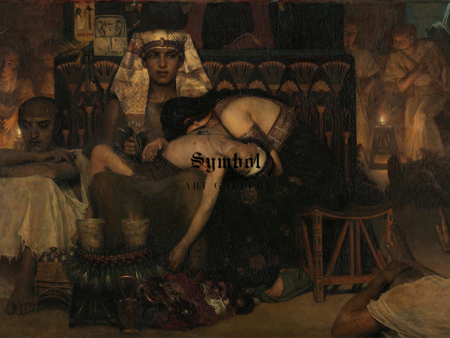 The Death of the Pharaoh's Firstborn Son by Lawrence Alma Tadema 1872, Wall Art Print, Fine Art Reproduction, Museum Quality Decor, Poster