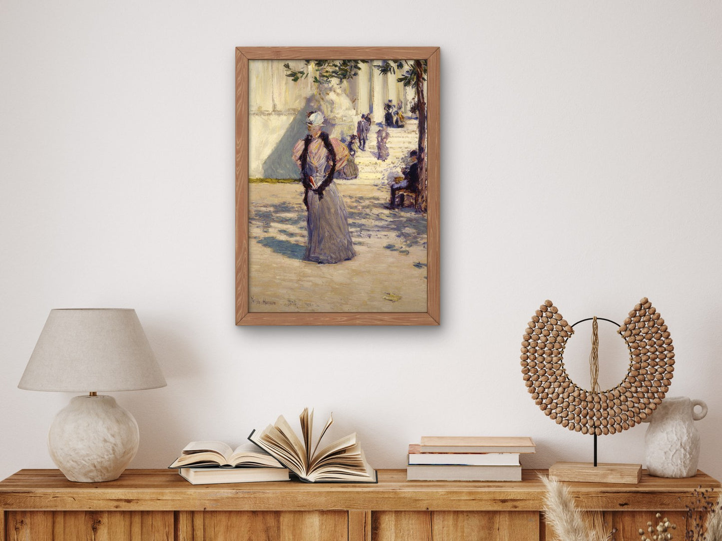 Figures in Sunlight by Childe Hassam 1893, Wall Art Print, Fine Art Reproduction, Museum Quality Decor, Poster