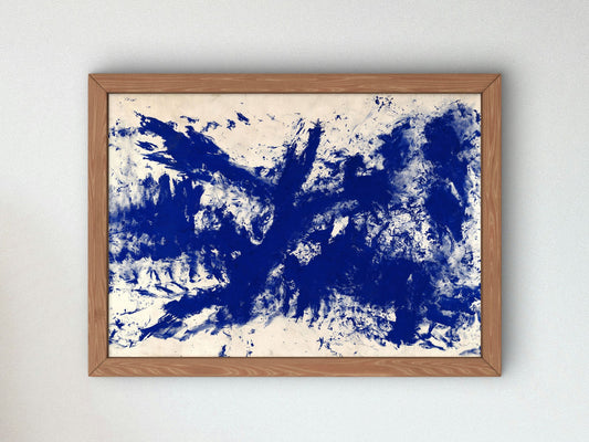 La grande Anthropométrie bleue ANT 105 by Yves Klein 1960, Wall Art Print, Fine Art Reproduction, Museum Quality Decor, Poster
