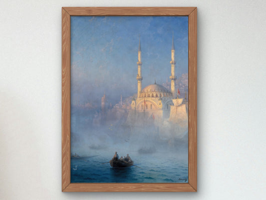 Constantinople by Ivan Konstantinovich Aivazovsky 1862, Wall Art Print, Fine Art Reproduction, Museum Quality Decor, Poster