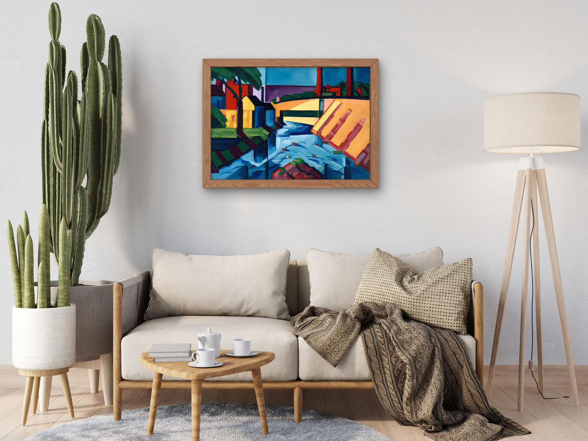 Evening Tones by Oscar Bluemner 1911, Wall Art Print, Fine Art Reproduction, Museum Quality Decor, Poster