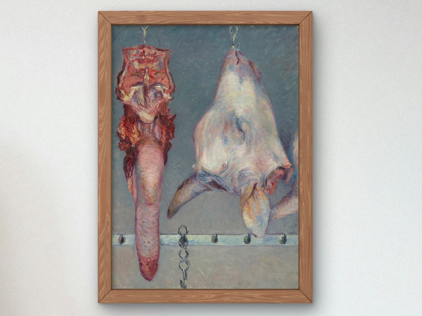 Calf's Head and Ox Tongue by Gustave Caillebotte 1882, Wall Art Print, Fine Art Reproduction, Museum Quality Decor, Poster