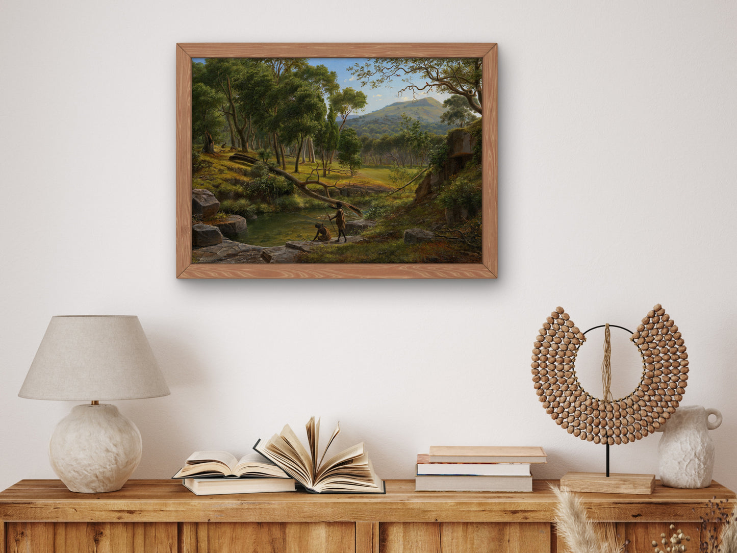 Warrenheip Hills near Ballarat by Eugene von Guérard 1854, Wall Art Print, Fine Art Reproduction, Museum Quality Decor, Poster