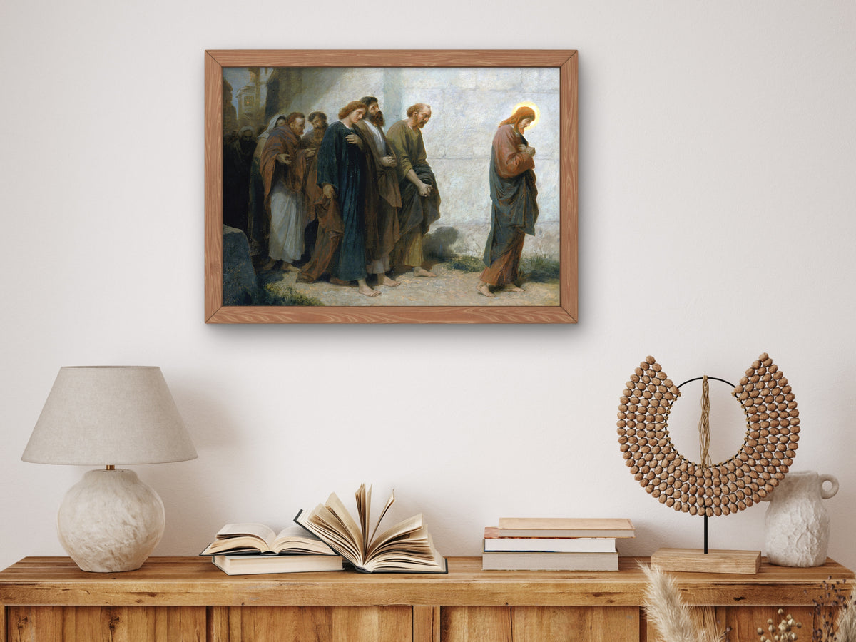 Going Down to Gethsemane by Johannes Adam Simon Oertel 1898, Wall Art Print, Fine Art Reproduction, Museum Quality Decor, Poster