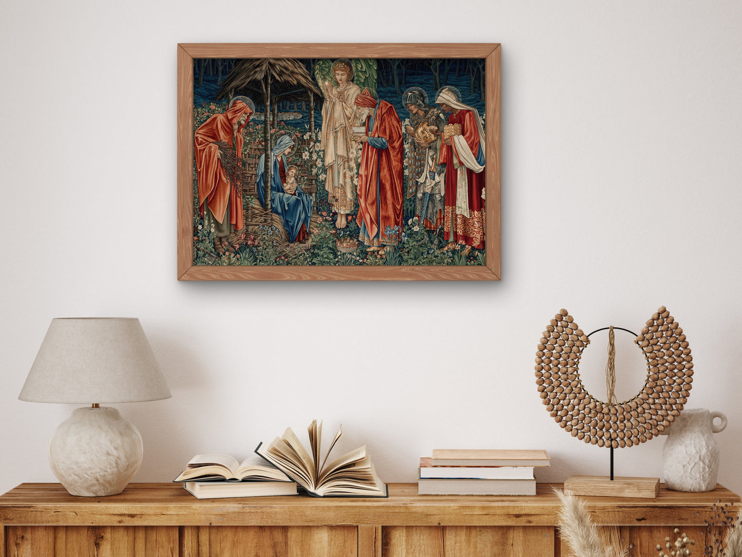 The Adoration of the Magi by Edward Coley Burne Jones 1904, Wall Art Print, Fine Art Reproduction, Museum Quality Decor, Poster