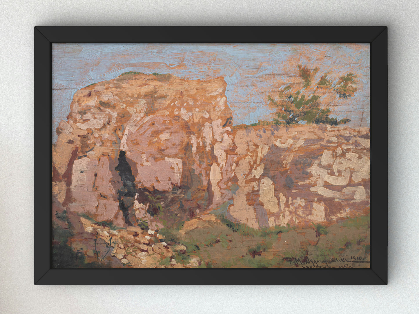 Devil's Rocks by Feliks Michał Wygrzywalski 1910, Wall Art Print, Fine Art Reproduction, Museum Quality Decor, Poster