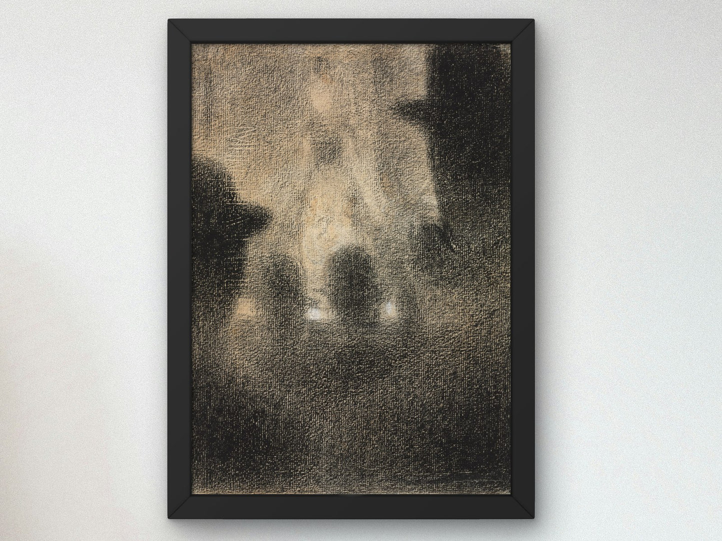 At the Concert Parisien by Georges Seurat 1887, Wall Art Print, Fine Art Reproduction, Museum Quality Decor, Poster