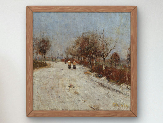 The Road to Gelmeroda by Christian Rohlfs 1893, Wall Art Print, Fine Art Reproduction, Museum Quality Decor, Poster