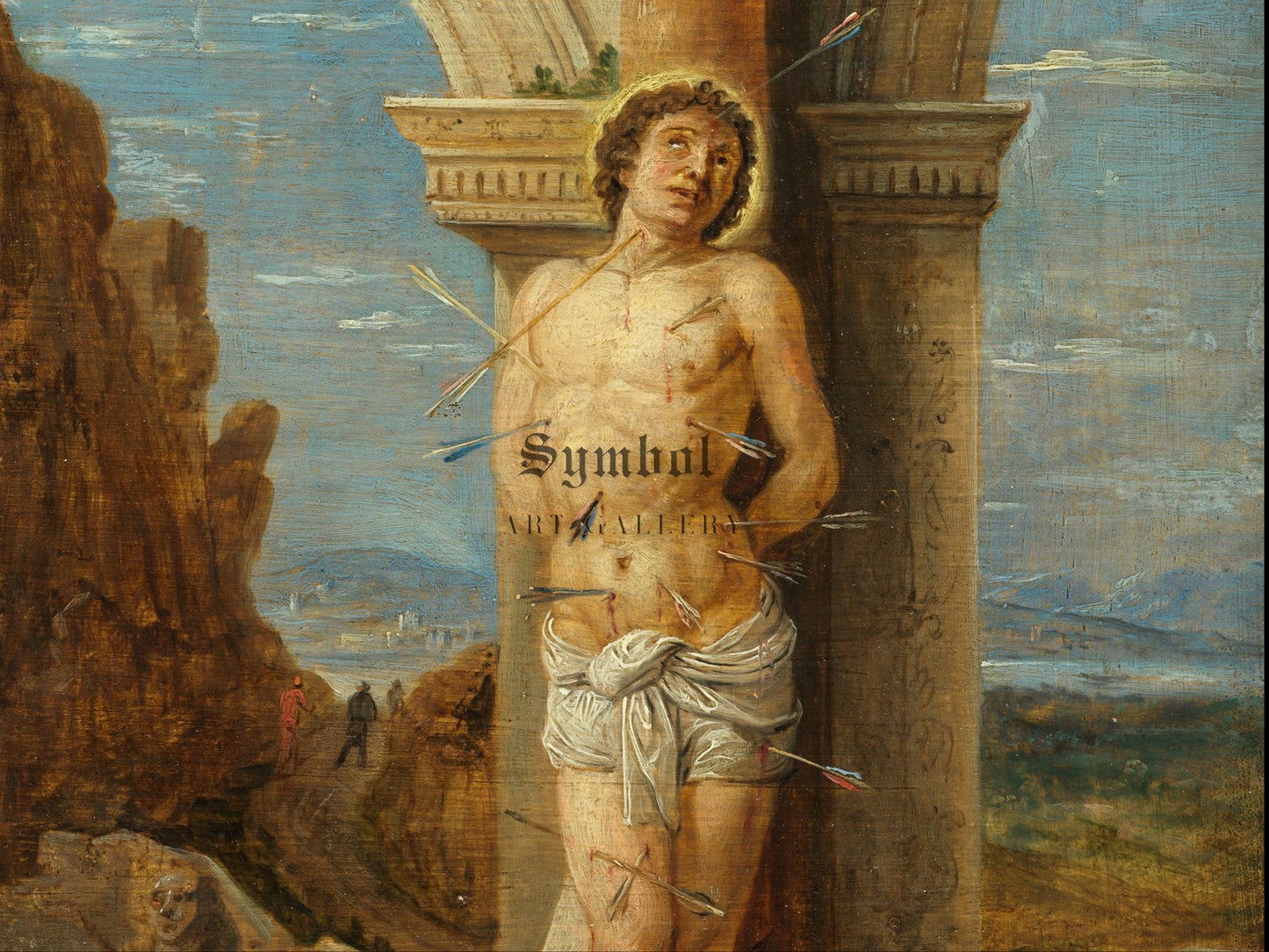 Saint Sebastian by David Teniers the Younger 1653, Wall Art Print, Fine Art Reproduction, Museum Quality Decor, Poster