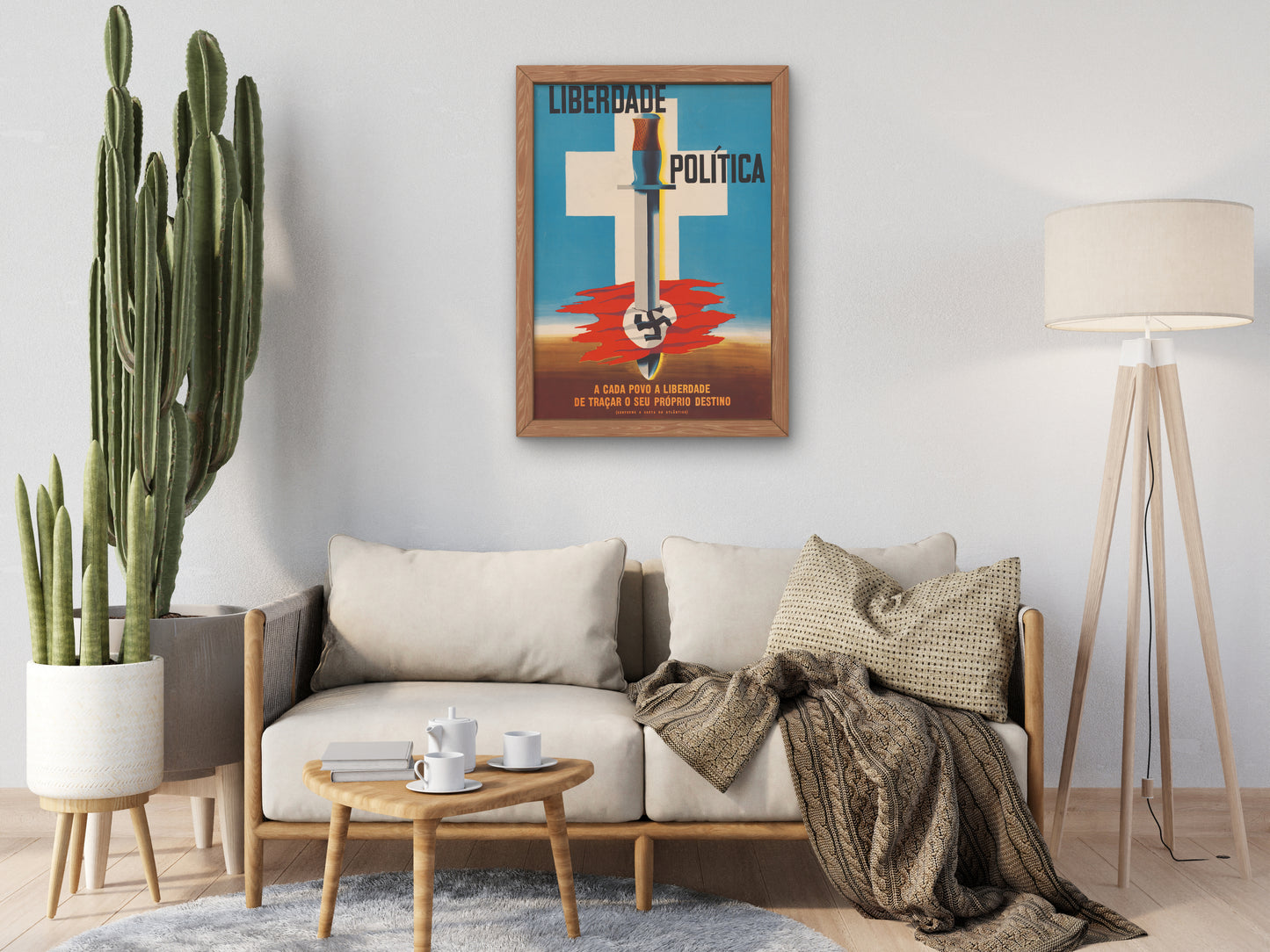 Political Freedom, to Each People the Freedom to Choose Their Own Destiny by Edward McKnight Kauffer, Wall Art Print, Fine Art Reproduction