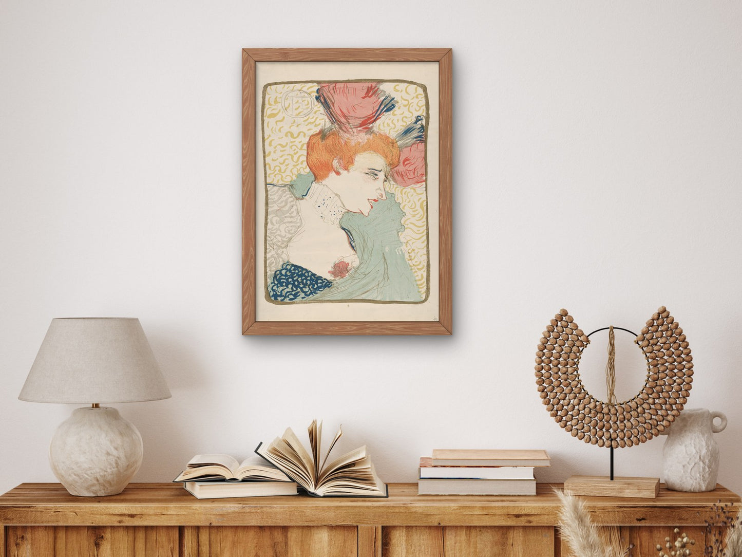 Portrait Bust of Mademoiselle Marcelle Lender by Henri de Toulouse Lautrec 1897, Wall Art Print, Fine Art Reproduction, Museum Quality Decor
