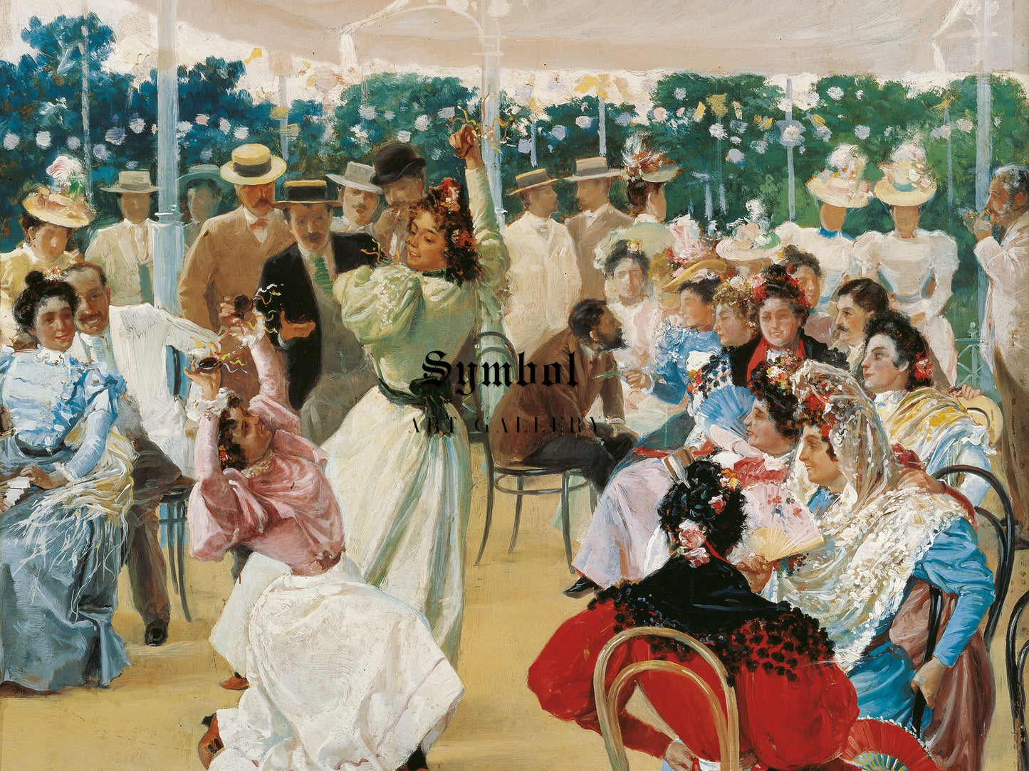 The Cordoba Fair by Julio Romero de Torres 1899, Wall Art Print, Fine Art Reproduction, Museum Quality Decor, Poster