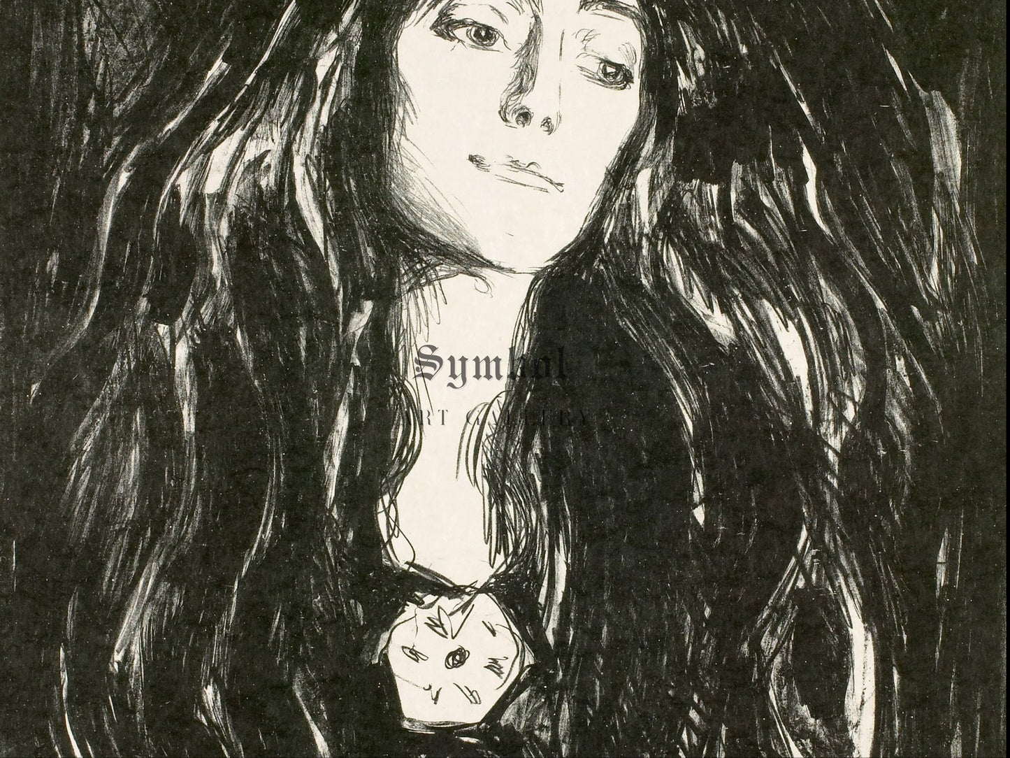 The Brooch Eva Mudocci by Edvard Munch 1903, Wall Art Print, Fine Art Reproduction, Museum Quality Decor, Poster