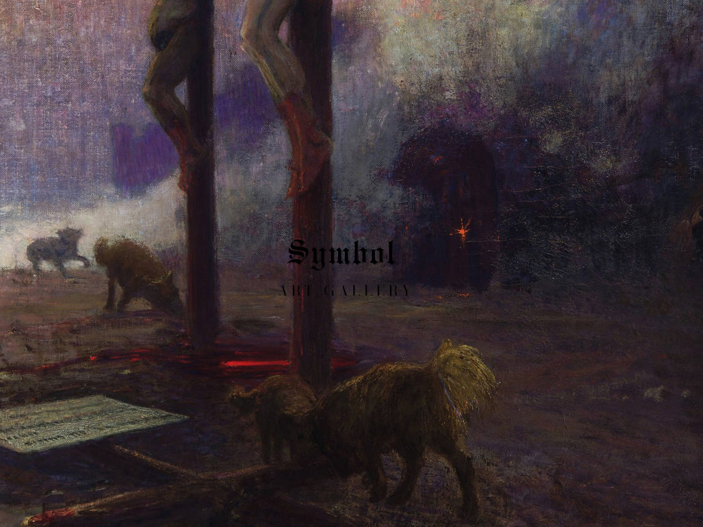 Golgotha by Ilya Efimovich Repin 1922, Wall Art Print, Fine Art Reproduction, Museum Quality Decor, Poster