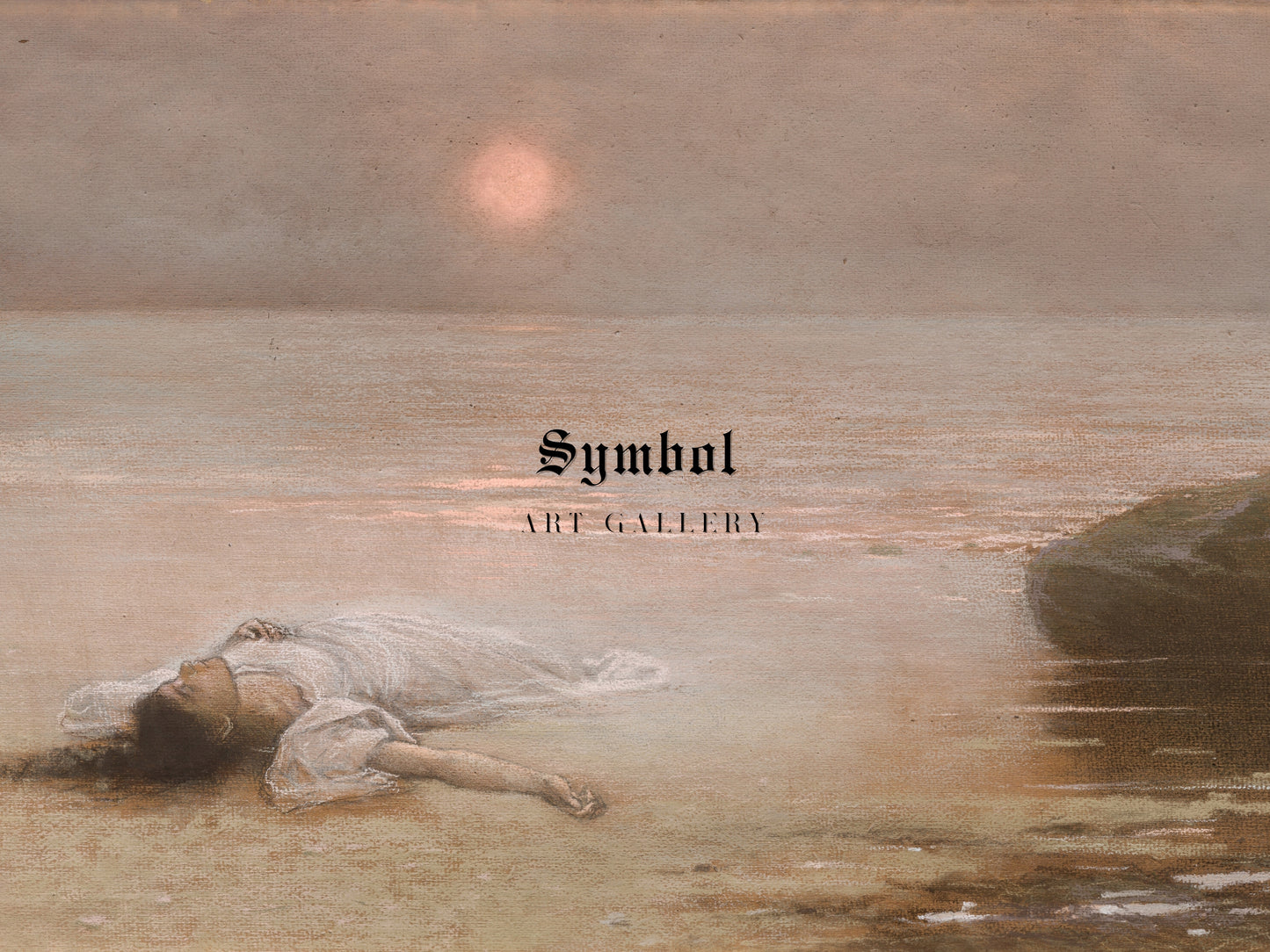Utonulá by Jakub Schikaneder 1893, Wall Art Print, Fine Art Reproduction, Museum Quality Decor, Poster