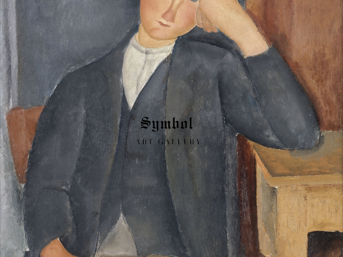 The Young Apprentice by Amedeo Modigliani 1918, Wall Art Print, Fine Art Reproduction, Museum Quality Decor, Poster