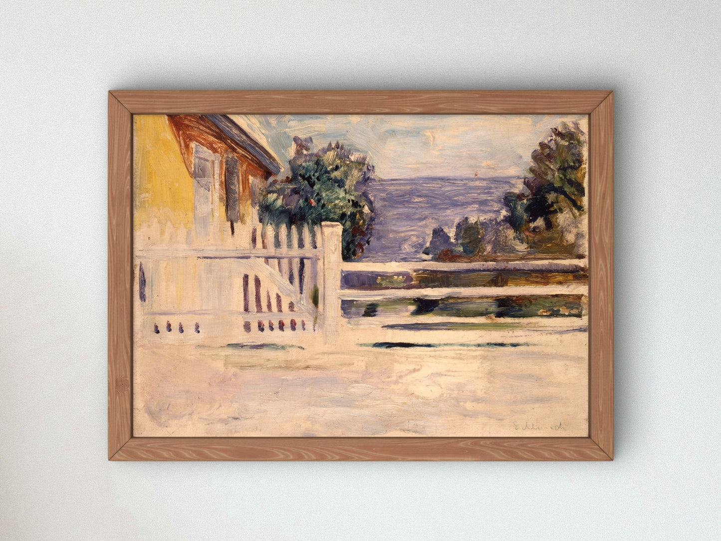 Summer in Aasgaardstrand by Edvard Munch 1889, Wall Art Print, Fine Art Reproduction, Museum Quality Decor, Poster