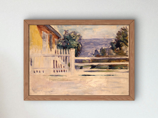 Summer in Aasgaardstrand by Edvard Munch 1889, Wall Art Print, Fine Art Reproduction, Museum Quality Decor, Poster