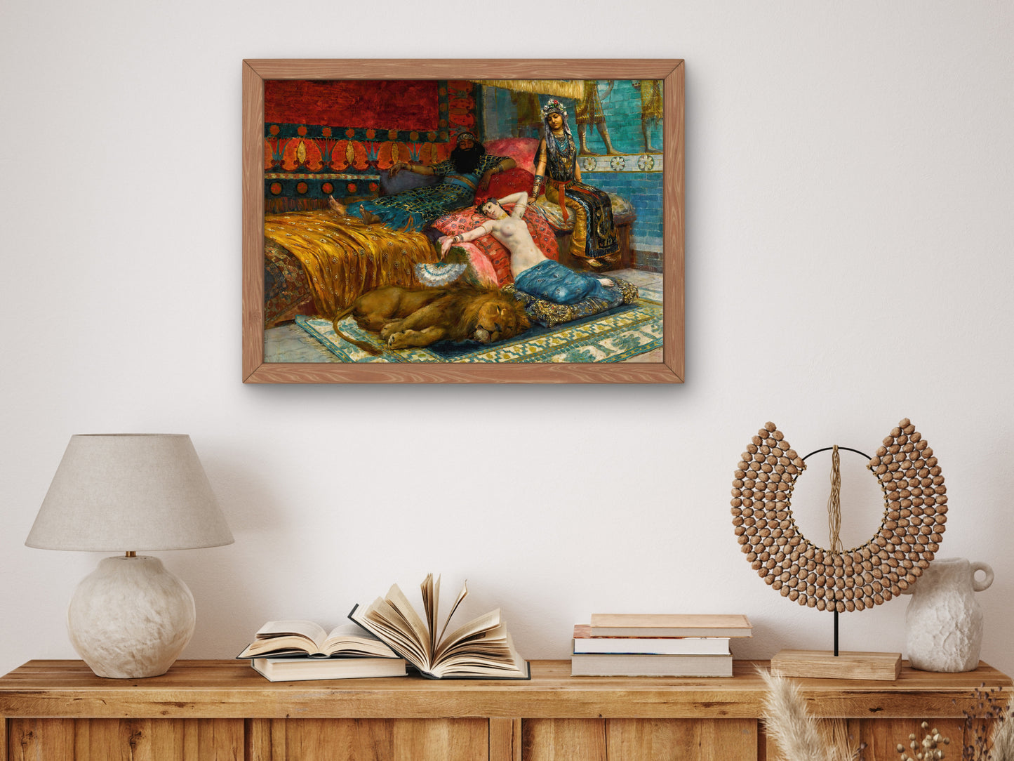 Idle Moments by Georges Antoine Rochegrosse 1888, Wall Art Print, Fine Art Reproduction, Museum Quality Decor, Poster