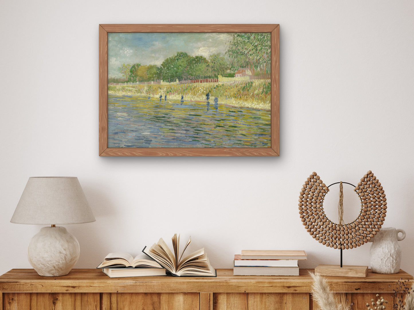 Bank of the Seine by Vincent van Gogh 1887, Wall Art Print, Fine Art Reproduction, Museum Quality Decor, Poster