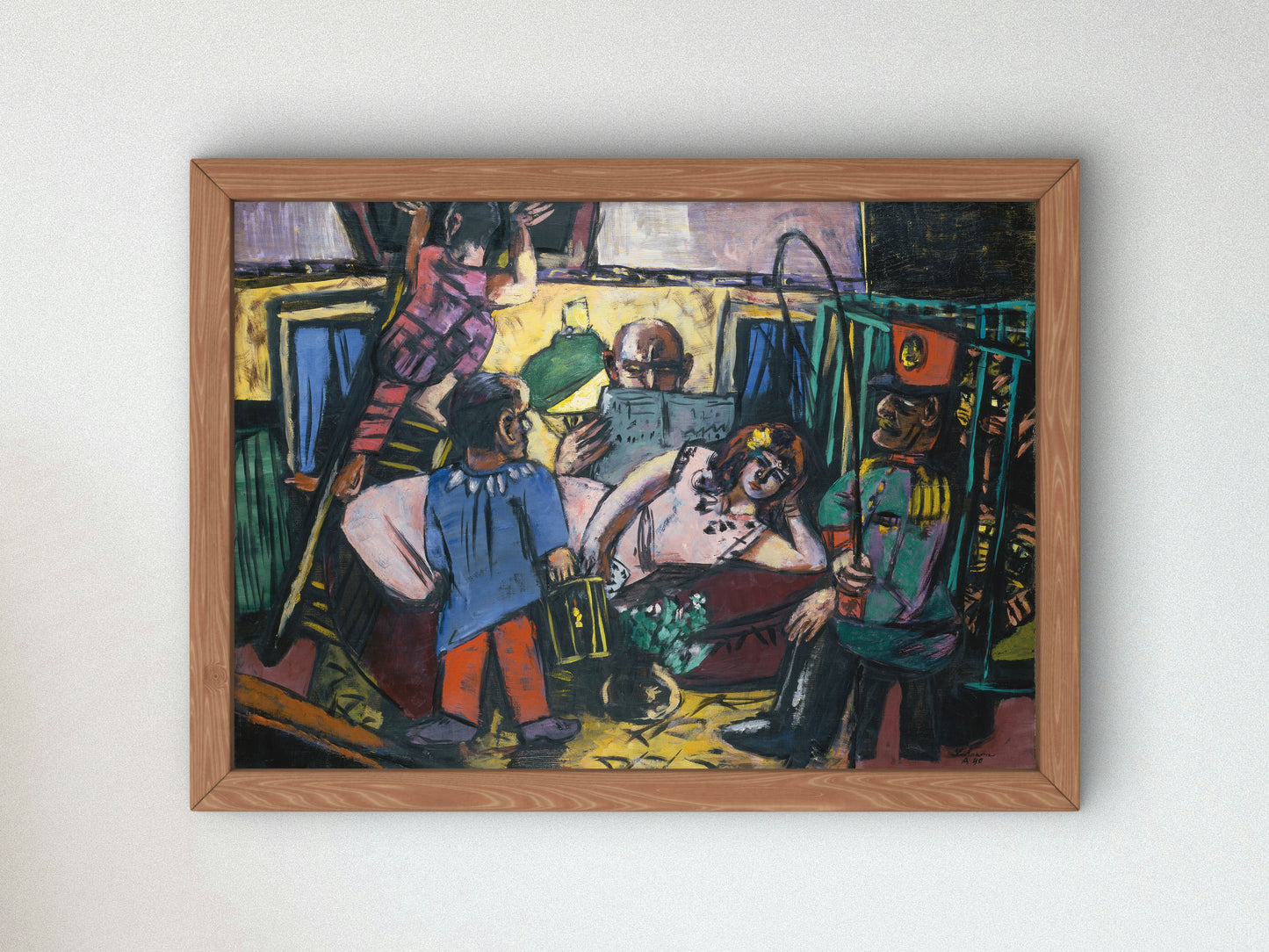 Circus Caravan by Max Beckmann 1940, Wall Art Print, Fine Art Reproduction, Museum Quality Decor, Poster