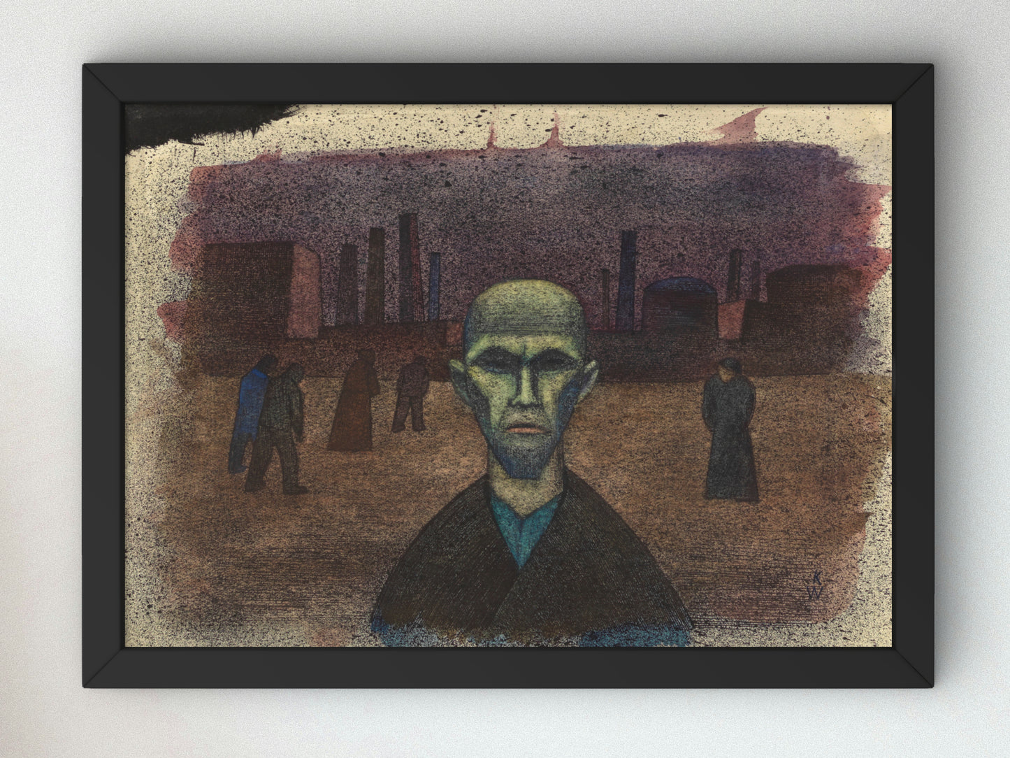 People by Karl Wiener 1935, Wall Art Print, Fine Art Reproduction, Museum Quality Decor, Poster