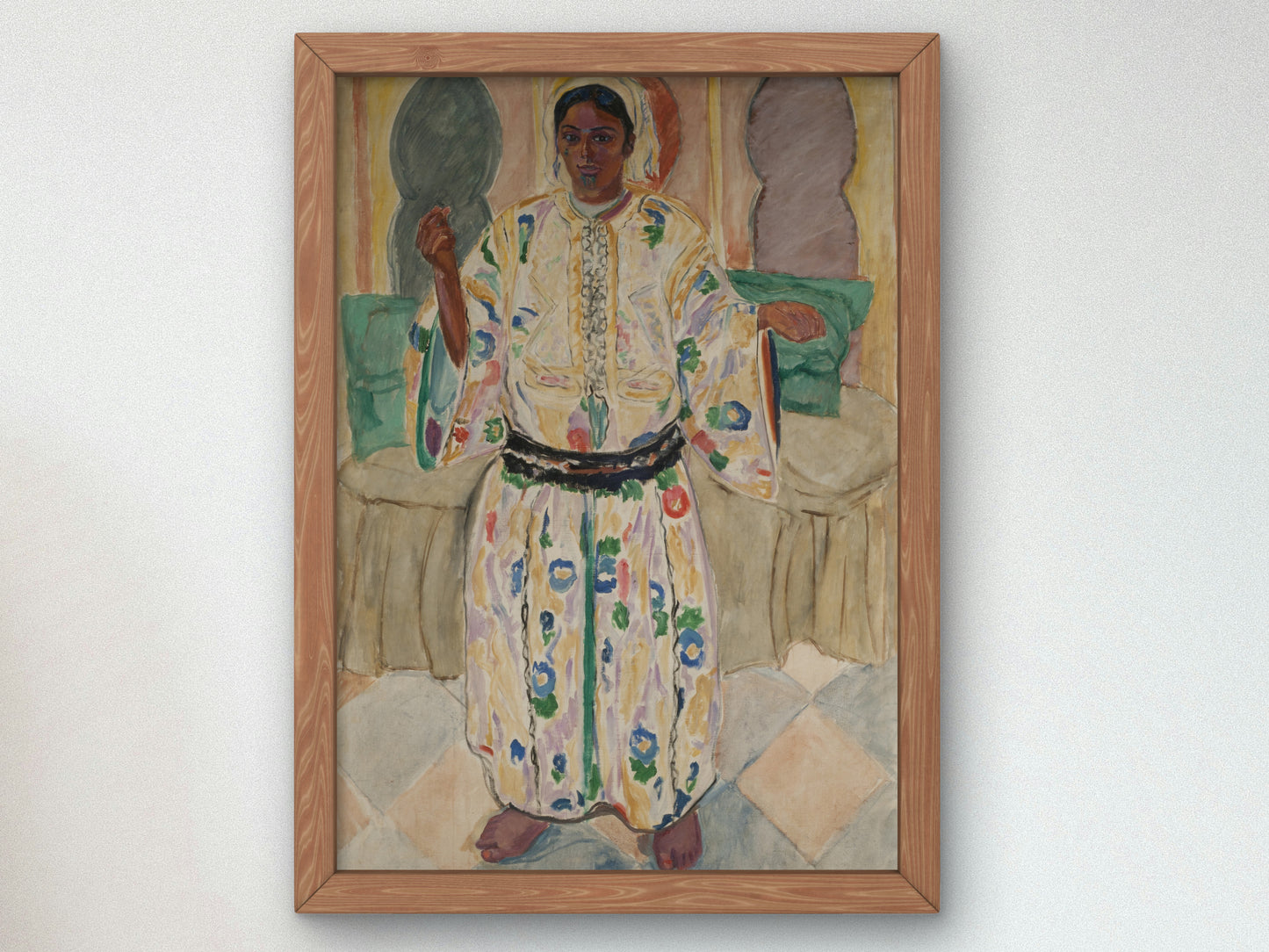 Moorish Woman by Francisco Iturrino 1911, Wall Art Print, Fine Art Reproduction, Museum Quality Decor, Poster